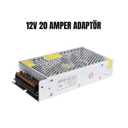 CORTEX 12v 20amper Metal CCTV Adaptör