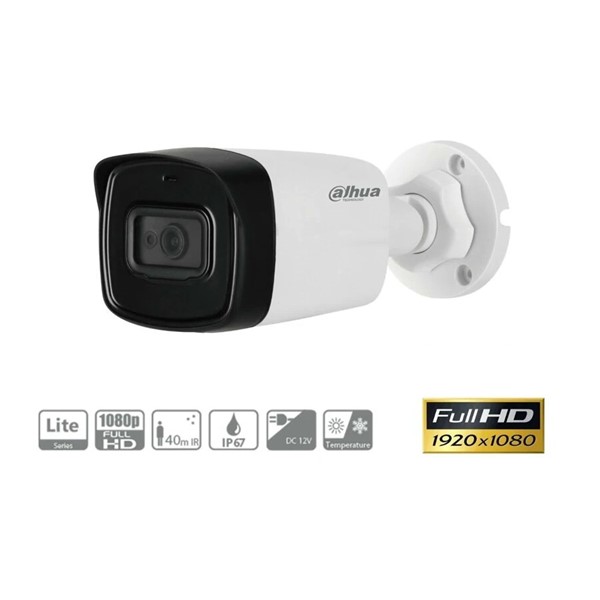 DAHUA 2MP BULLET 3.6MM HAC-HFW1200TL-0360B 40metre AHD Kamera