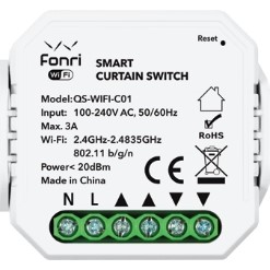 Fonri Wf3-El3-0201-11 Wıfı Kablosuz Cp03 Akıllı Perde Panjur Anahtar