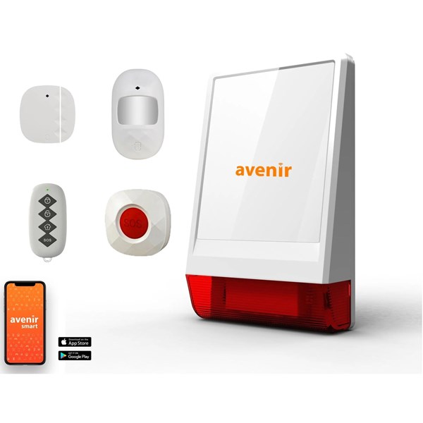 AVENIR AV-03WF Wifi Kablosuz Akılı Alarm Seti Keypad Yok