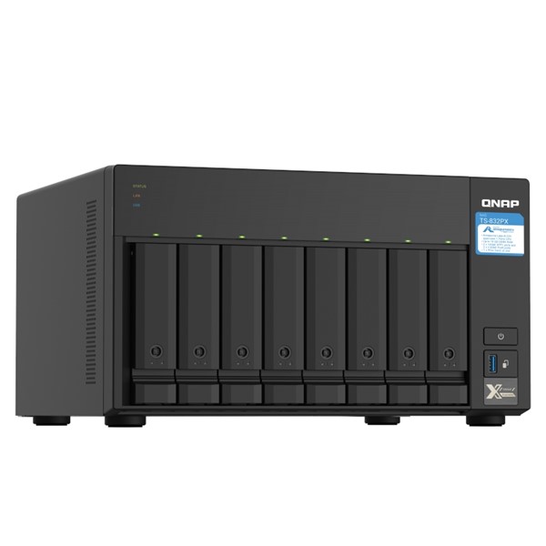 QNAP TS-832PX-4G ALPINE AL324 QC 4 GB RAM- 8-diskli Nas Server (Disksiz)