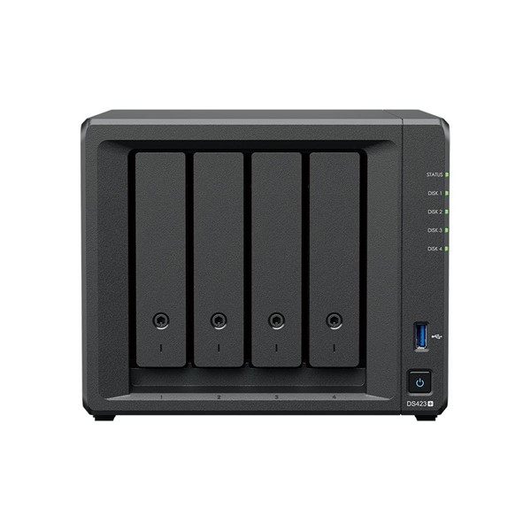 SYNOLOGY DS423 PLUS CELERON QC- 2 GB RAM- 4-diskli Nas Server (Disksiz)