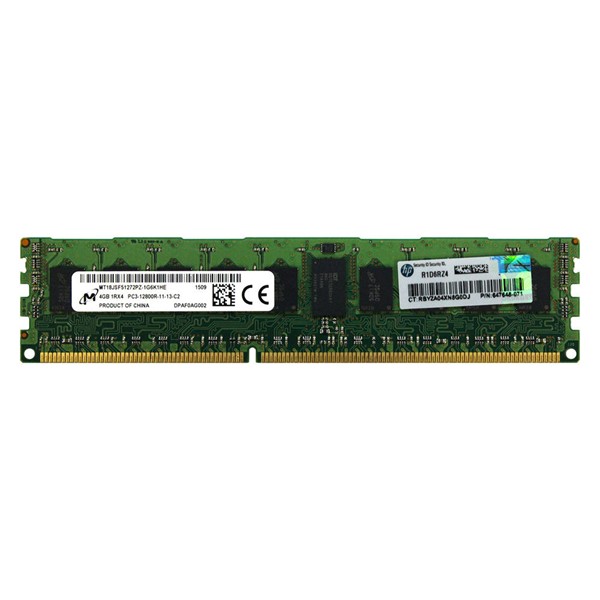 Hp 647895R-B21 4Gb 1600 Mhz Ddr3 Ecc Server Ram