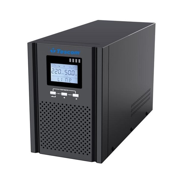 TESCOM 1KVA TEOS+ 101 ONLINE 1/1F LCD EKRAN TOWER UPS 2x 12V 7 Amper