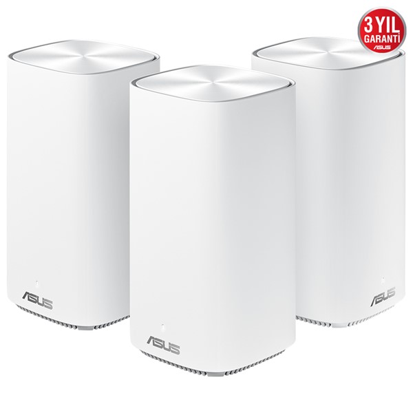 ASUS ZENWIFI AC MINI CD6 AC1500 Dual Band EV Ofis Tipi Mesh Router 3-lü paket