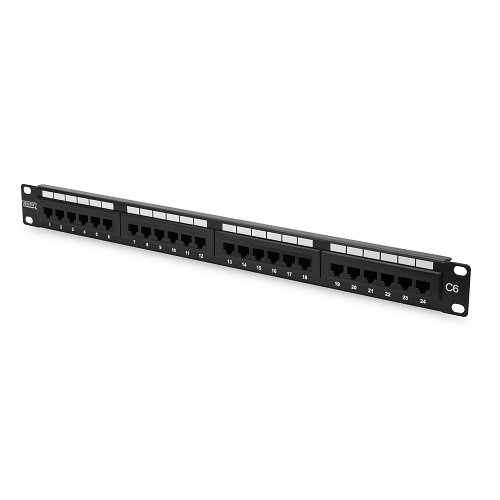 DIGITUS 1U 24port Cat6 Utp Bakır Patch Panel DN-91624U