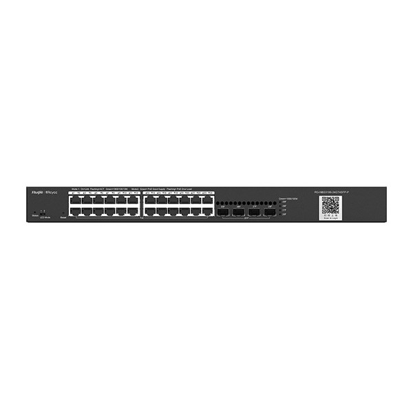 RUIJIE 24port 370w FULL PoE REYEE RG-NBS3100-24GT4SFP-P GIGABIT 4X SFP Yönetilebilir Switch