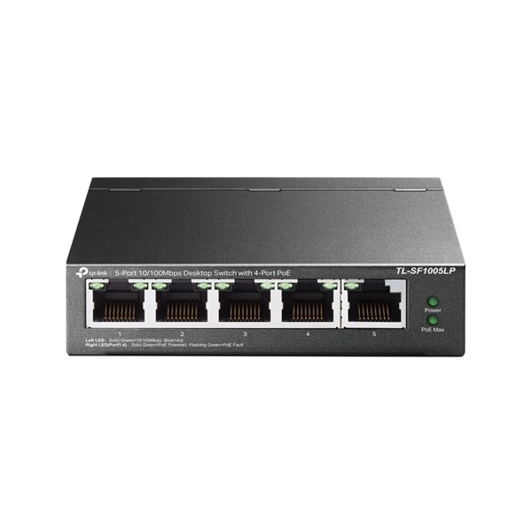 TP-LINK 5port 47w FULL PoE TL-SF1005LP 10/100 Yönetilemez Switch