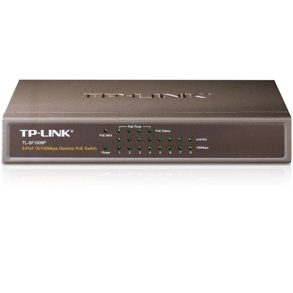 TP-LINK 8-PORT 66W 4-PORT POE TL-SF1008P 10/100 POE SWITCH