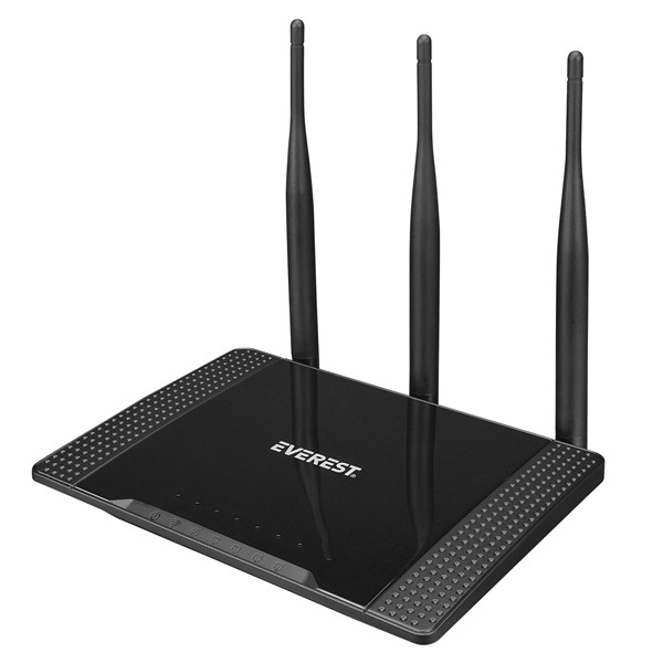 Everest EWR-674N 2.4GHz 300Mbps Wireless-N 3*5dBi Antenli Repeater+WISP+AP Destekli Kablosuz Router