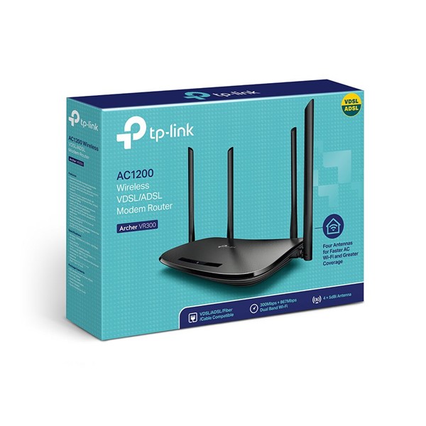 TP-LINK ARCHER VR300 AC1200 ADSL-VDSL MODEM ROUTER