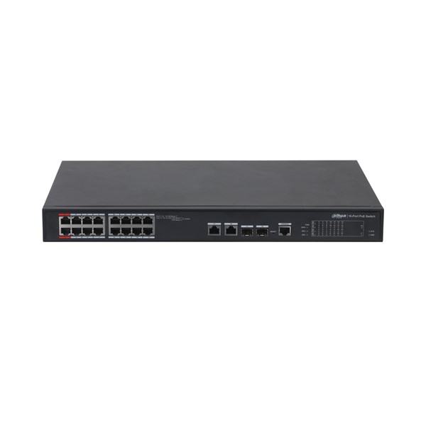 DAHUA 16port 240w FULL PoE PFS4218-16ET-240-V2 GIGABIT 2X SFP Yönetilebilir Switch	