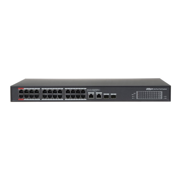 DAHUA 24port 360w FULL PoE PFS3228-24GT-360-V2 GIGABIT 2X SFP Yönetilemez Switch