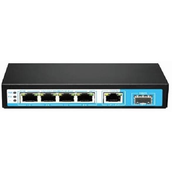 ODS 4port 60w FULL PoE 08ODS-4P1U1S GIGABIT 1X SFP Yönetilemez Switch