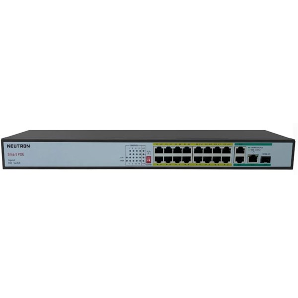 NEUTRON 8port 260w FULL PoE NT-PS16 10/100 2X-UPLINK Yönetilemez Switch