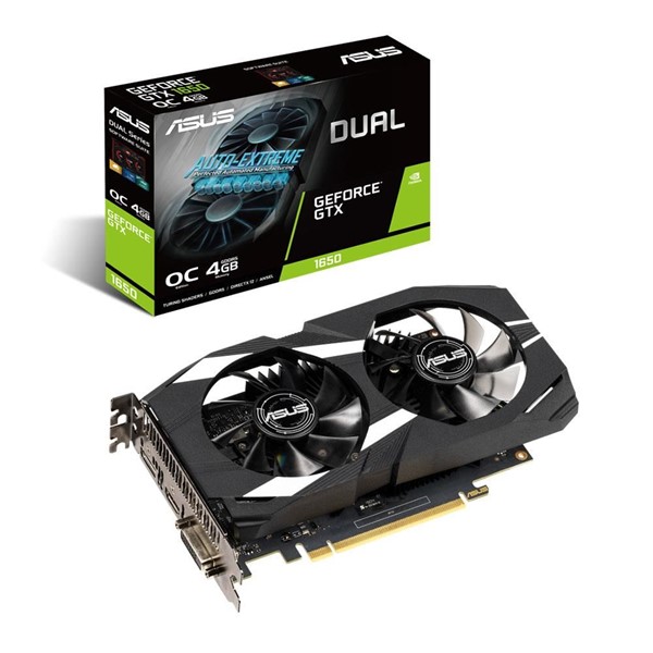 ASUS GTX1650 4GB DUAL GTX1650-4G GDDR5 128bit HDMI DVI DP PCIe 16X v3.0