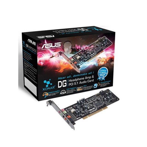 ASUS PCI Xonar DG 5.1 Gaming 24bit Ses Kartı