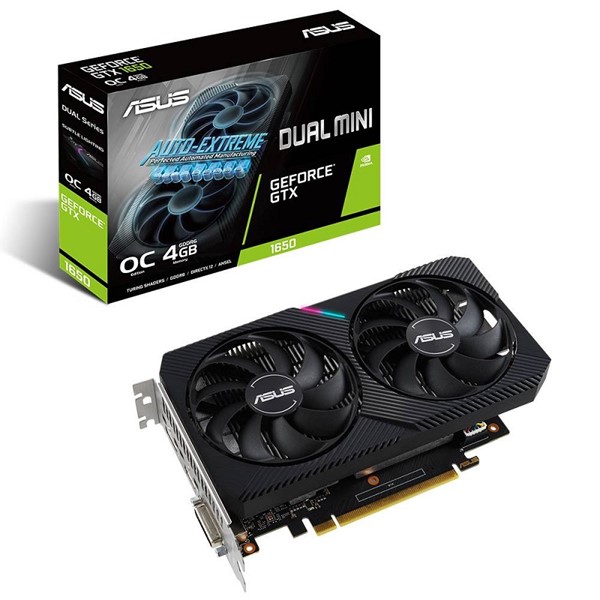 ASUS GTX1650 4GB DUAL GTX1650-O4GD6-MINI GDDR6 128bit HDMI DVI DP PCIe 16X v3.0