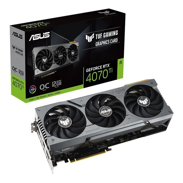 ASUS RTX4070Ti 12GB TUF RTX4070TI-O12G GAMING GDDR6X 192bit HDMI DP PCIe 16X v4.0