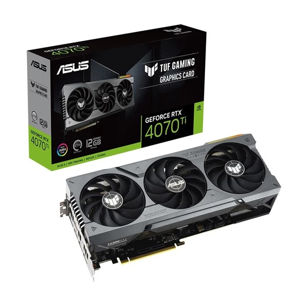 ASUS RTX4070Ti 12GB TUF RTX4070TI-12G GAMING GDDR6X 192bit HDMI DP PCIe 16X v4.0