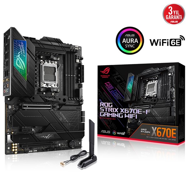 ASUS ROG STRIX X670E-F GAMING WIFI DDR5 HDMI DP PCIe 16X v5.0 AM5 ATX