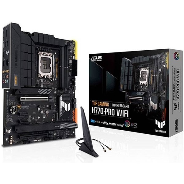 ASUS TUF GAMING H770-PRO WIFI DDR5 HDMI DP PCIe 16X v5.0 1700p ATX