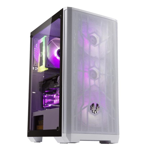 BITFENIX NOVA MESH SE TG 4ARGB NSE-300-WWGKW-4A Gaming Micro-Tower PC Kasası Beyaz