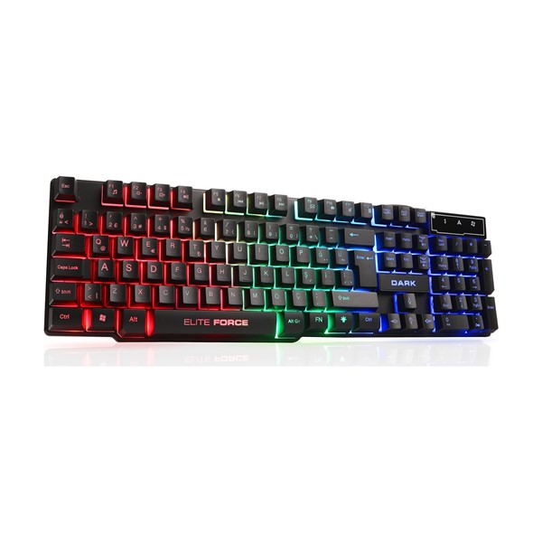 DARK GK1000 Force USB Q Trk Rainbow Aydınlatmalı Mekanik Hisli Siyah Gaming Klavye DK-AC-GK1000