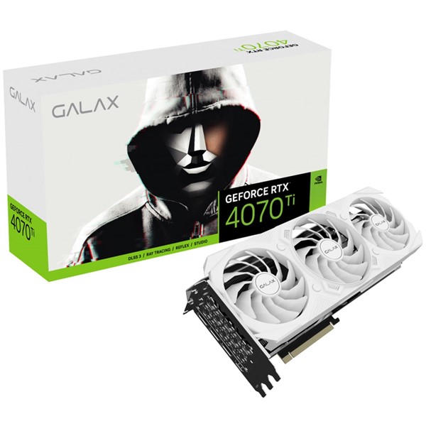 GALAX RTX4070Ti 12GB EX GAMER WHITE 47IOM7MD7BGW GDDR6X 192bit HDMI DP PCIe 16X v4.0