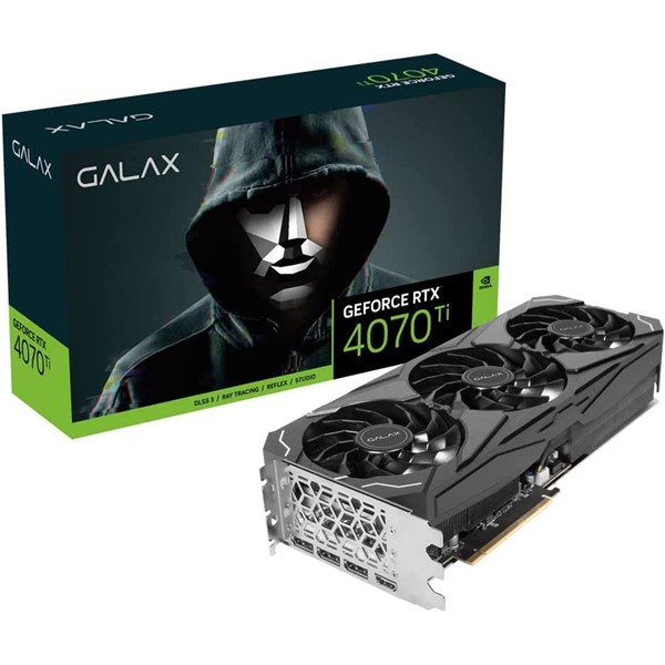 GALAX RTX4070Ti 12GB 1 CLICK OC 47IOM7MD6TTS GDDR6X 192bit HDMI DP PCIe 16X v4.0