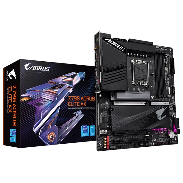 GIGABYTE Z790 AORUS ELITE AX WIFI-6E DDR5 HDMI DP PCIe 16X v5.0 1700p ATX