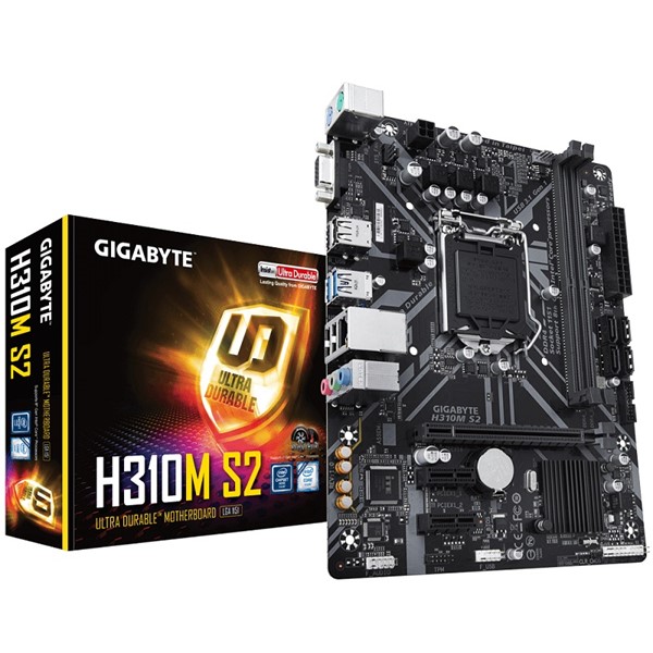 GIGABYTE H310M-S2 DDR4 SATA3 PCIe 16X v3.0 1151p v2 mATX