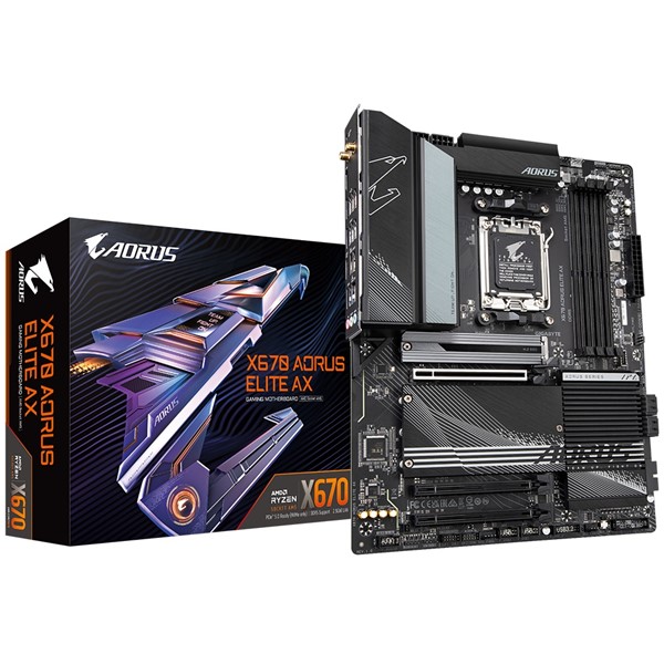 GIGABYTE AORUS ELITE AX X670 DDR5 HDMI PCIe 16X v5.0 AM5 ATX