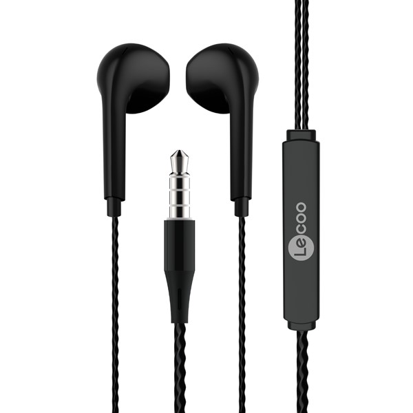 LENOVO LECOO EH104B Stereo 3.5mm Jack Siyah Kulak İçi Mikrofonlu Kulaklık