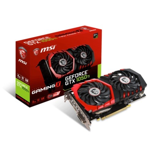 MSI GTX1050Ti 4GB GAMING X 4G DDR5 128bit HDMI DVI DP PCIe 16X v3.0