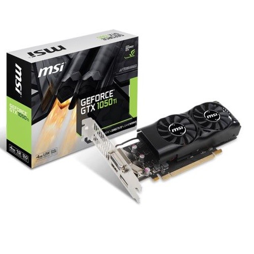 MSI GTX1050Ti 4GB 4GT LP DDR5 128bit HDMI DVI DP PCIe 16X v3.0 Low Profile