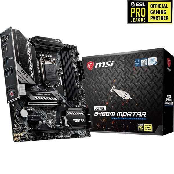 MSI MAG B460M MORTAR DDR4 HDMI DP PCIe 16X v3.0 1200p mATX