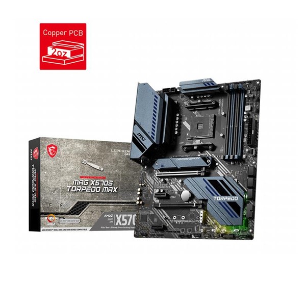 MSI MAG X570S TORPEDO MAX DDR4 M2 PCIe NVME HDMI PCIe 16X v4.0 AM4 ATX