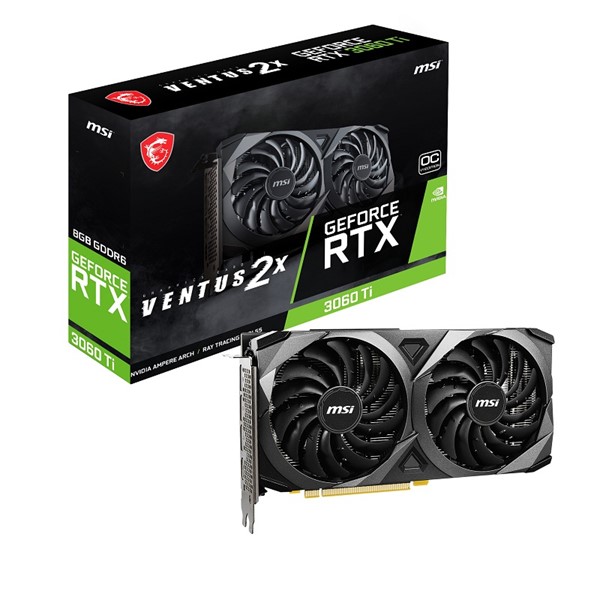 MSI RTX3060TI 8GB VENTUS 2X OCV1 LHR GDDR6 256bit HDMI DP PCIe 16X v4.0