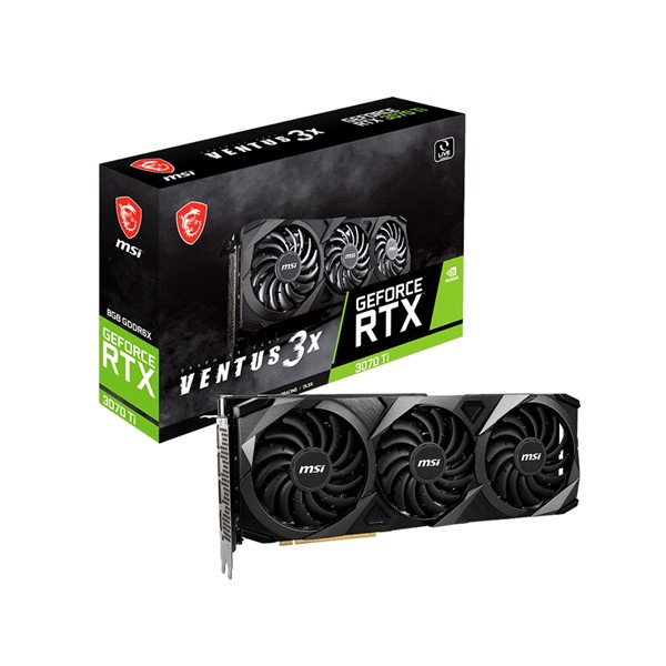 MSI RTX3070Ti 8GB VENTUS 3X OC GDDR6X 256bit HDMI DP PCIe 16X v4.0