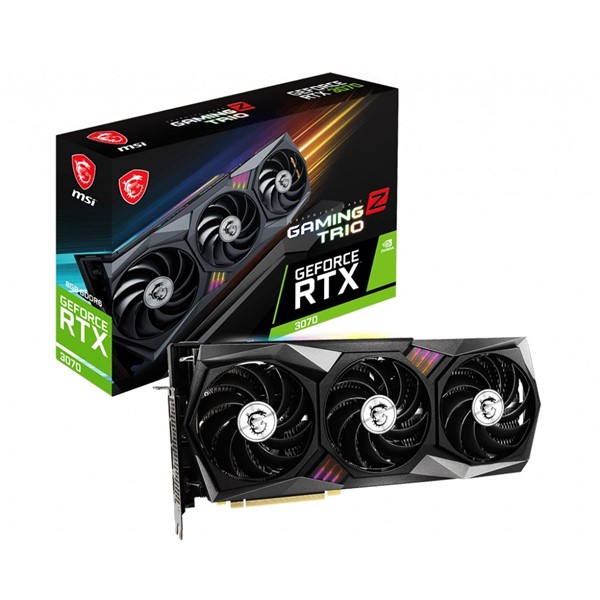 MSI RTX3070 8GB GAMING Z TRIO 8G LHR GDDR6 256bit HDMI DP PCIe 16X v4.0