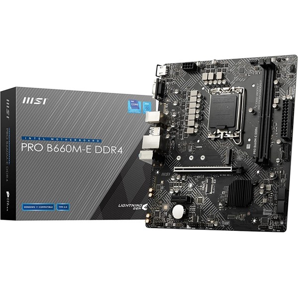 MSI PRO B660M-E DDR4 HDMI PCIe 16X v4.0 1700p mATX