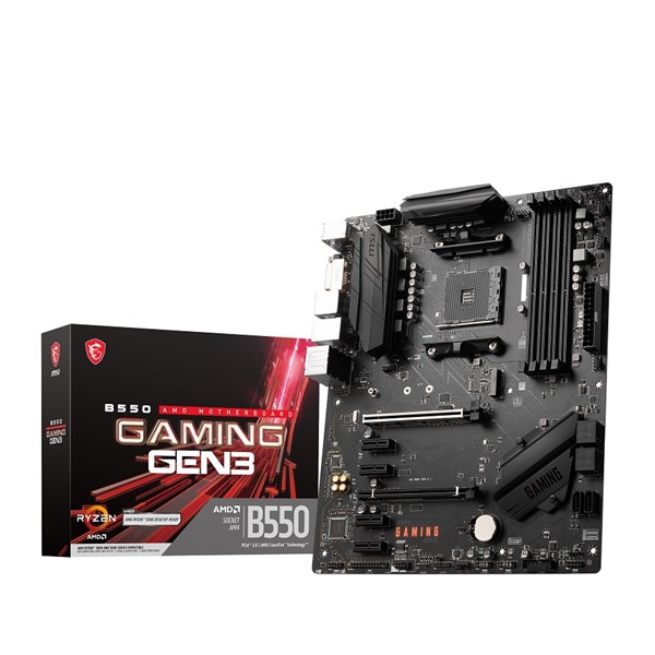 MSI B550 GAMING GEN3 DDR4 HDMI DVI PCIe 16X v4.0 AM4 ATX