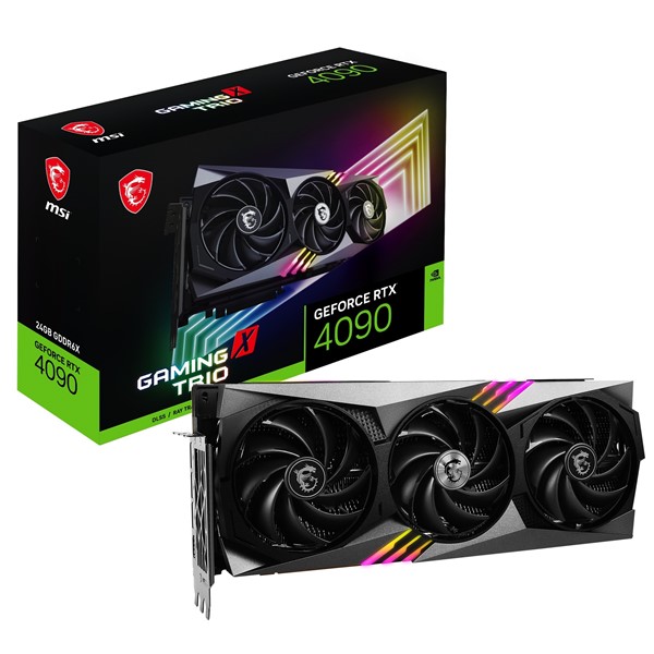 MSI RTX4090 24GB GAMING X TRIO GDDR6X 384bit HDMI DP PCIe 16X v4.0