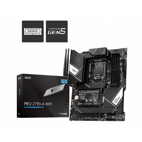 MSI PRO Z790-A WIFI-6E DDR5 HDMI DP PCIe 16X v5.0 1700p ATX