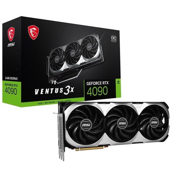 MSI RTX4090 24GB VENTUS 3X 24G OC GDDR6X 384bit HDMI DP PCIe 16X v4.0