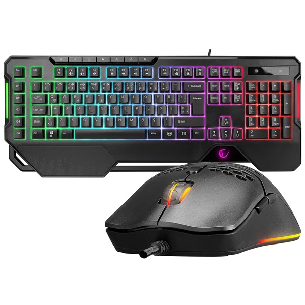 RAMPAGE Elemental USB Q Trk Siyah Gaming Klavye - Mouse Set KM-R96