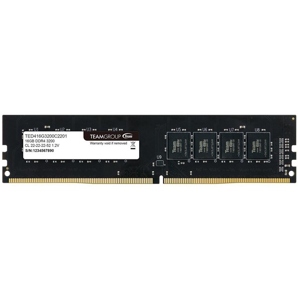 TEAM 16GB DDR4 3200MHZ CL22 PC RAM ELITE TED416G3200C2201