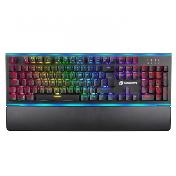 GameBooster G906B Spectrum Rainbow Aydınlatmalı Bileklikli Mekanik Oyun Klavyesi