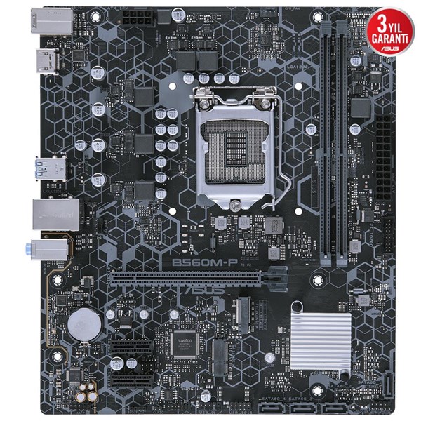 ASUS B560M-P-SI DDR4 HDMI PCIe 16X v3.0 1200p v2 mATX	